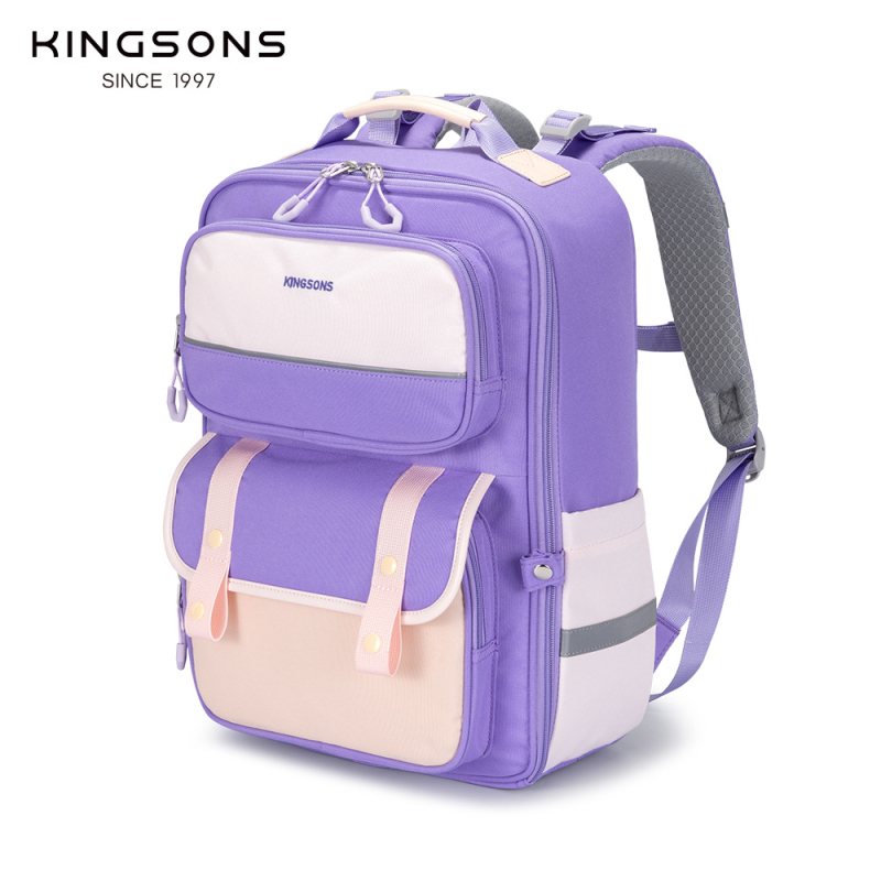 Kingsons Ultra-lagana školska torba s zaštitom kralježnice i jastučićima na ramenskim trakama, unisex, za 3. i 4. razred, cartoon stil
