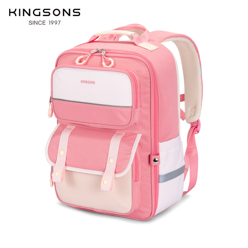 Kingsons Ultra-lagana školska torba s zaštitom kralježnice i jastučićima na ramenskim trakama, unisex, za 3. i 4. razred, cartoon stil