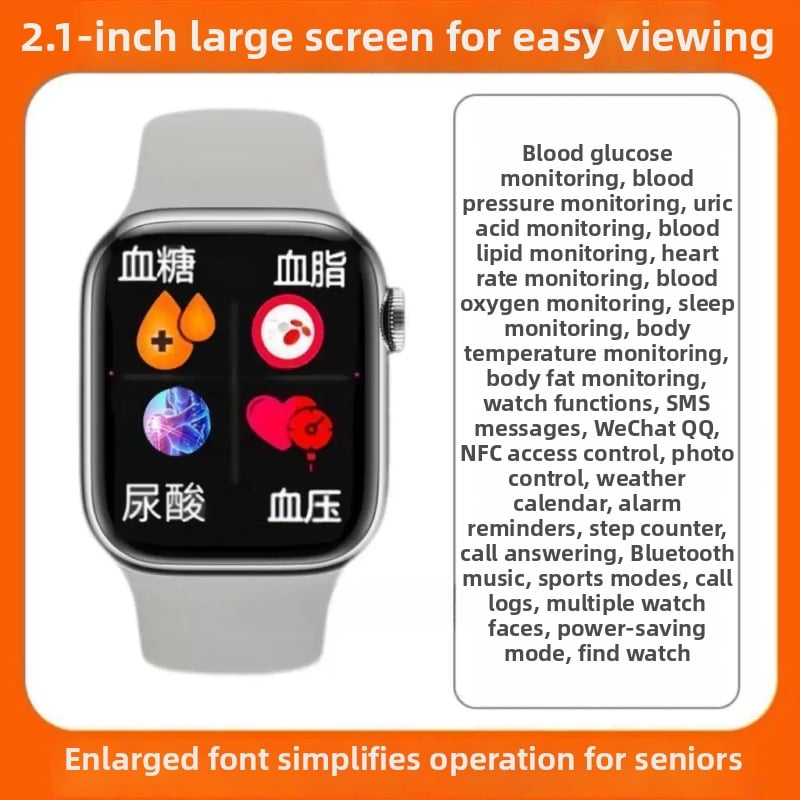 Smartwatch S10: meranie srdcového tepu, meranie krvného tlaku, meranie telesnej teploty, meranie kyslíka v krvi, sledovanie spánku