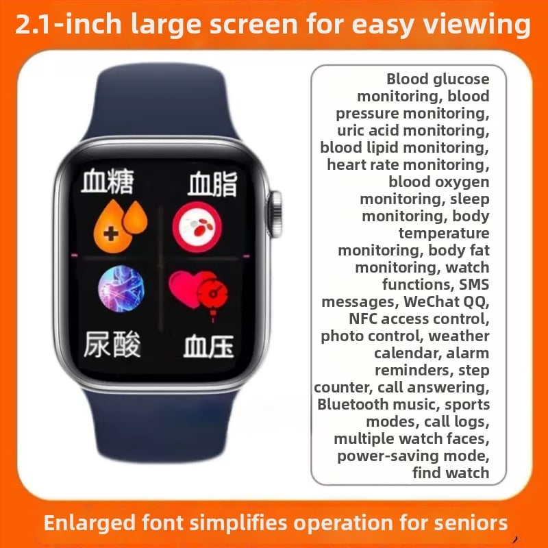 Smartwatch S10: meranie srdcového tepu, meranie krvného tlaku, meranie telesnej teploty, meranie kyslíka v krvi, sledovanie spánku