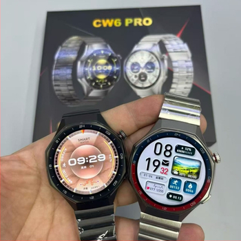 CW GT6 Smartwatch cu apeluri Bluetooth, monitorizare ritm cardiac, tensiune arterială, saturație de oxigen în sânge și monitorizare a somnului