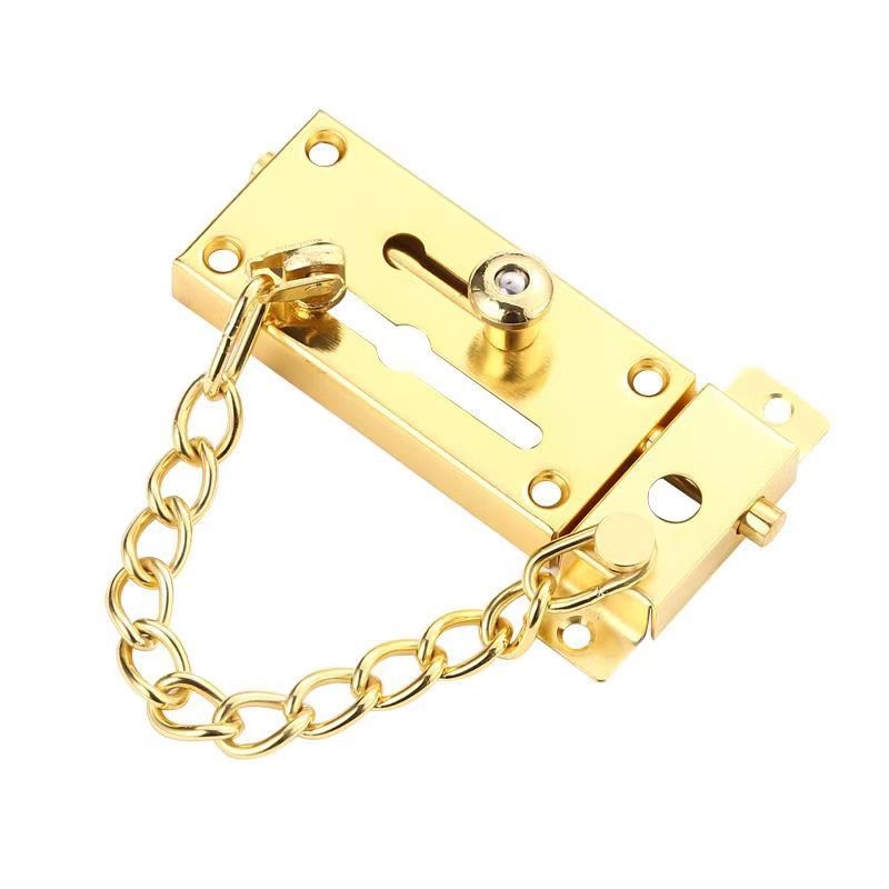 Latch with lock za vrata, površinski montiran, nehrđajući čelik, otporan na krađu, moderan minimalistički dizajn