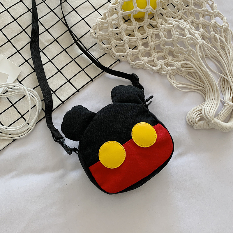 Dječja torba preko ramena u korejskom stilu, platnena konstrukcija, podstava od platna (Za osnovnu školu; Sezona: Ljeto 2024; Stil: Dječji sladak dizajn)