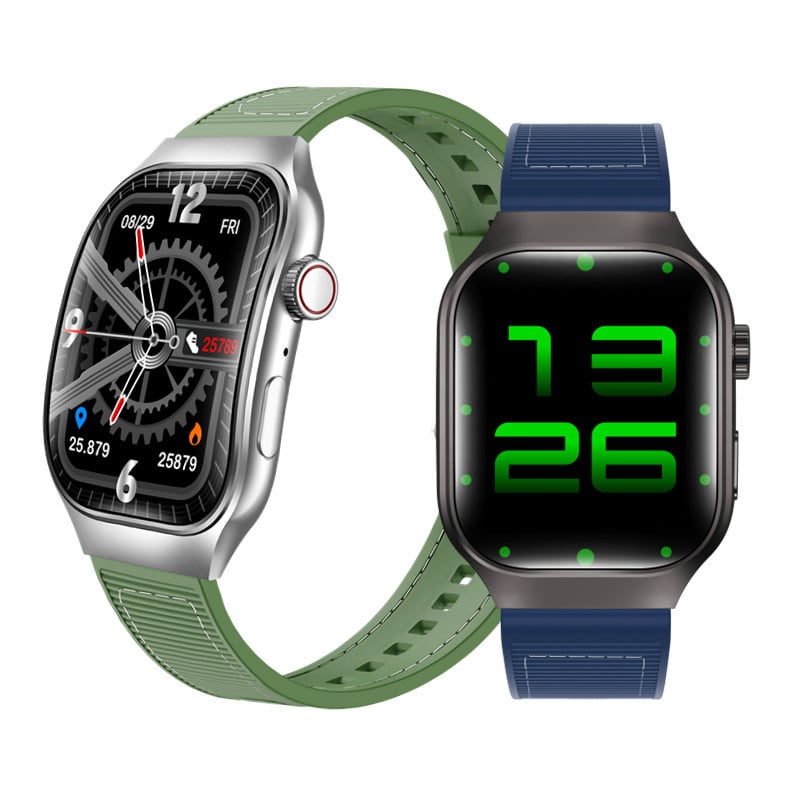 Smartwatch s meraním srdcového tepu, spánku, krvného tlaku a saturácie kyslíkom; meranie telesnej teploty, krokomer, Bluetooth, vodotesný, výdrž až 7 dní