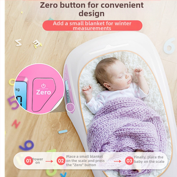 Xiangshan okos babamérleg — elektromos mérleg újszülötteknek, súly- és magasságmérés, Bluetooth, alkalmazással