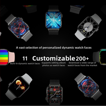 Ceas inteligent S8Ultr cu NFC, apel Bluetooth, monitorizare sănătate (HR, tensiune arterială, SpO2), monitorizare somn, încărcare wireless