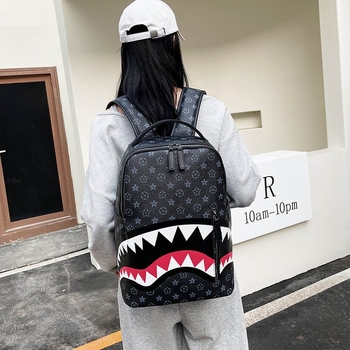 Ruksak s kariranim uzorkom, PU materijal, 20–35L, vodootporan, naramenice s zračnim jastukom — unisex, gradski stil