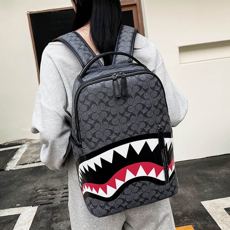 Ruksak s kariranim uzorkom, PU materijal, 20–35L, vodootporan, naramenice s zračnim jastukom — unisex, gradski stil
