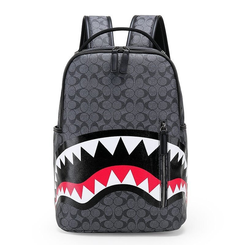Ruksak s kariranim uzorkom, PU materijal, 20–35L, vodootporan, naramenice s zračnim jastukom — unisex, gradski stil