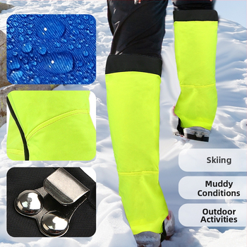 Rozšírené vonkajšie viacúčelové návleky na nohy pre turistiku a lyžovanie, priedušné a proti piesku i hmyzu; materiál: polyester, suchý zips, TPU