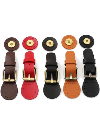 Αξεσουάρ τσάντας από γνήσιο δέρμα - Οβάλ αγκράφα, patchwork σχέδιο, δι-στρωματικό δέρμα, προσαρμόσιμο, άνοιξη 2024