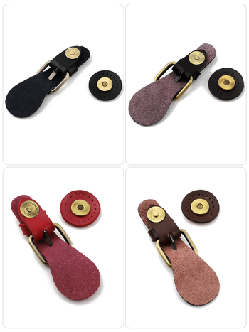 Αξεσουάρ τσάντας από γνήσιο δέρμα - Οβάλ αγκράφα, patchwork σχέδιο, δι-στρωματικό δέρμα, προσαρμόσιμο, άνοιξη 2024