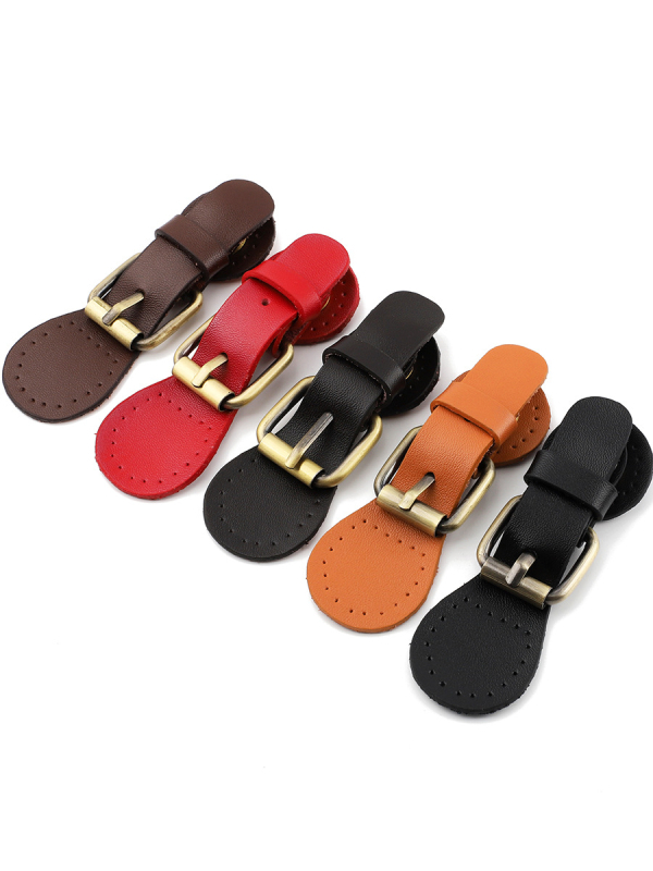 Αξεσουάρ τσάντας από γνήσιο δέρμα - Οβάλ αγκράφα, patchwork σχέδιο, δι-στρωματικό δέρμα, προσαρμόσιμο, άνοιξη 2024