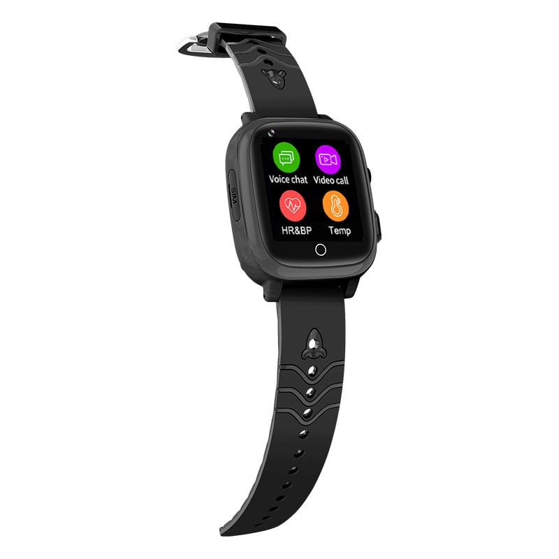 Vaikų 4G išmanusis laikrodis su širdies ritmo, kraujospūdžio, deguonies lygio ir GPS stebėsena