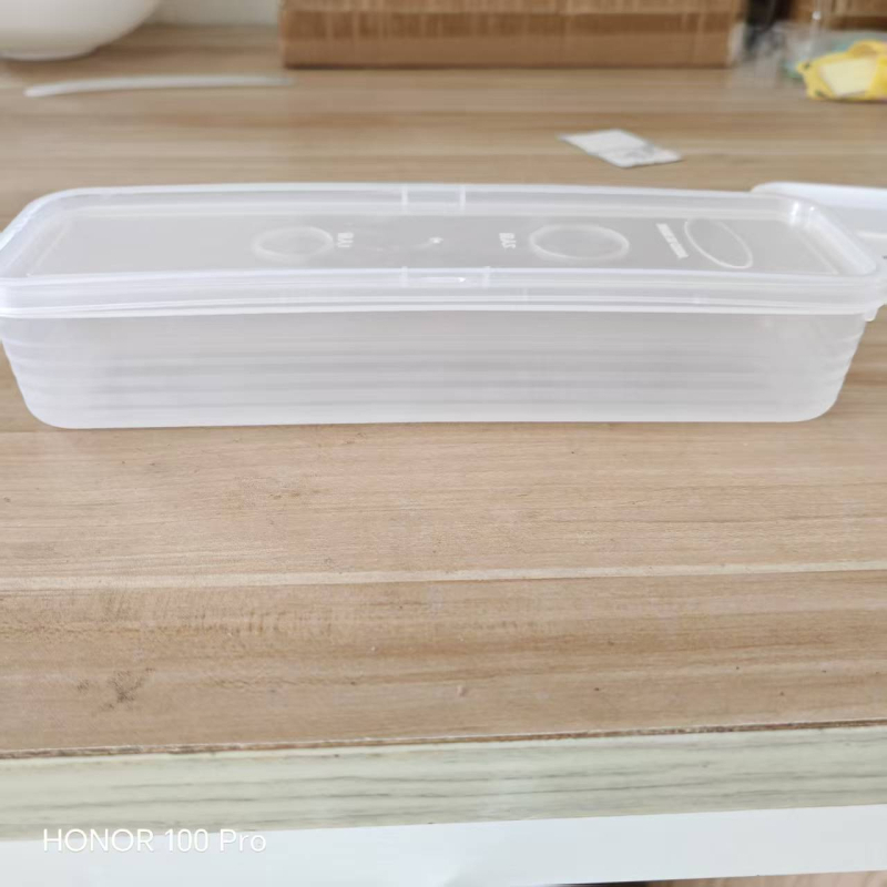 Pravokutna kutija za hranu s poklopom, velika kapaciteta – za rezance, mladi luk i korijander