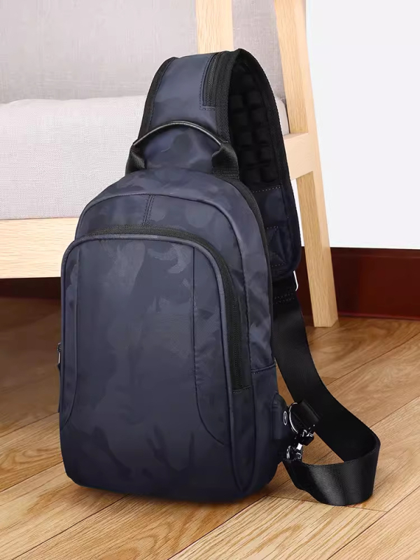 Muška torbica za prsa — gradski stil, Oxford tkanina, vodootporna, BJIAX/Baogasi