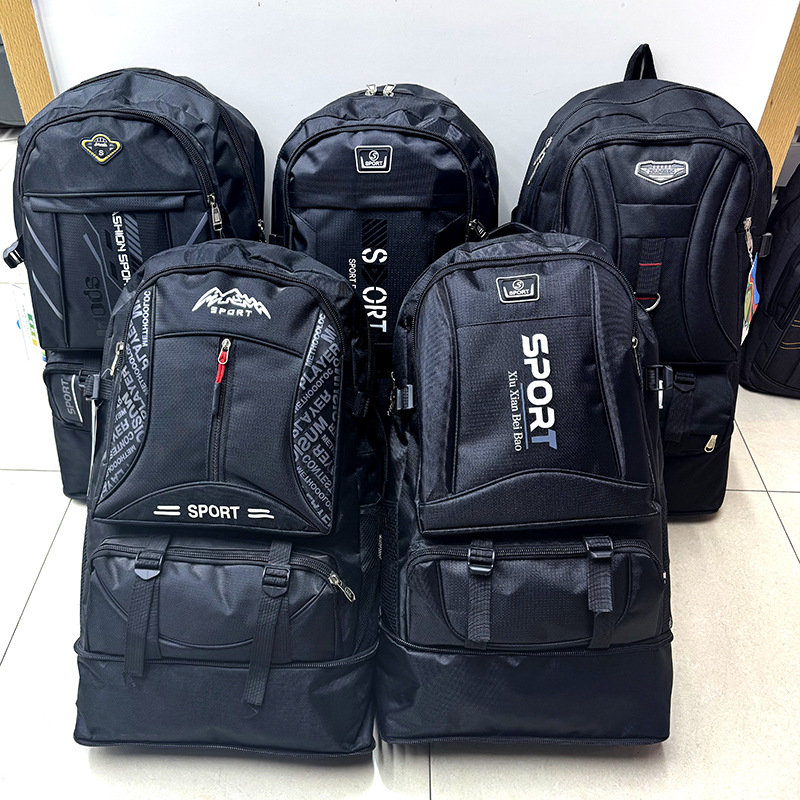 Utazó hátizsák 20–35L nylonból, Uniszex, Légáteresztő, Ütésálló, Utcai stílus