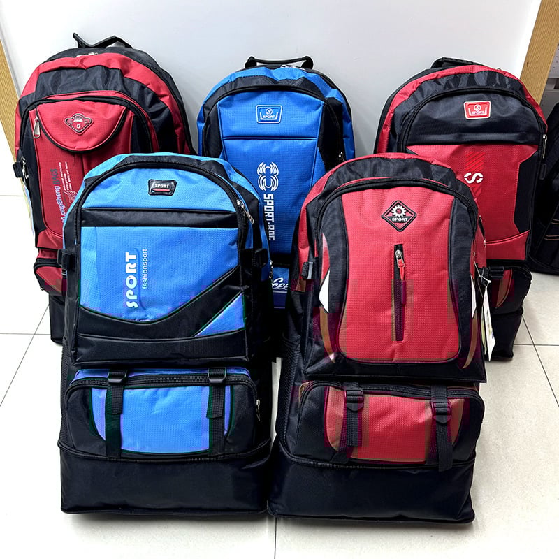 Utazó hátizsák 20–35L nylonból, Uniszex, Légáteresztő, Ütésálló, Utcai stílus