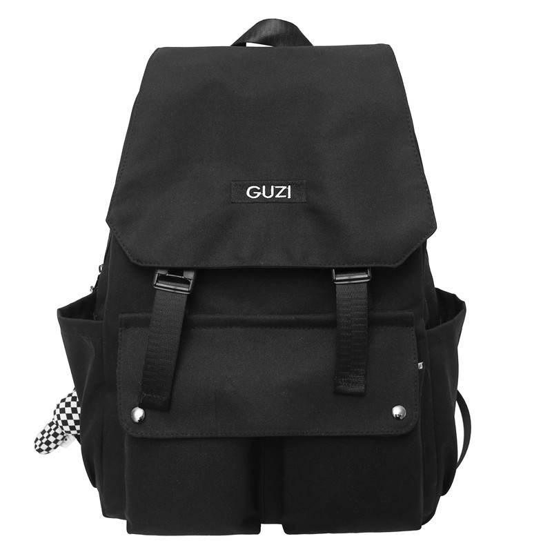 Školska torba korejskog stila velikog kapaciteta s preklopom, unisex, najlon, 20-35 L