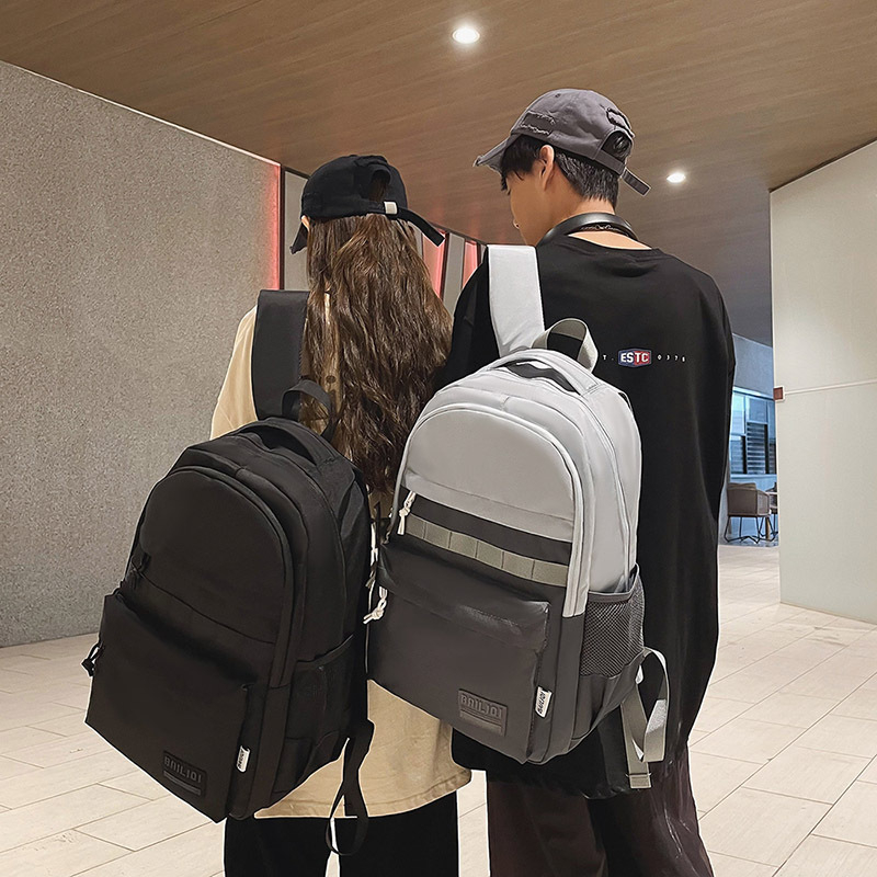 Unisex školski ruksak, street style, kapacitet 20–35L, najlon materijal, uzorak u usklađenim bojama, otpornost na habanje i smanjenje opterećenja