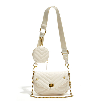 ANNMUU crossbody torba | PU materijal, vodoravni kvadratni oblik, preklopno otvaranje, unutarnji pretinci: džep sa zipom, džep za telefon, džep za ID, poliester podstava