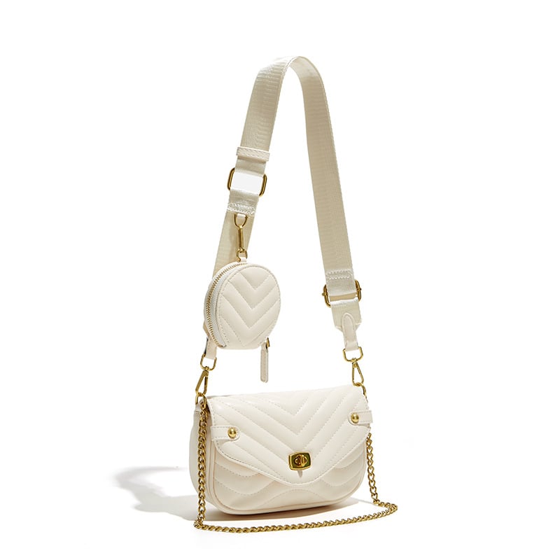 ANNMUU crossbody torba | PU materijal, vodoravni kvadratni oblik, preklopno otvaranje, unutarnji pretinci: džep sa zipom, džep za telefon, džep za ID, poliester podstava