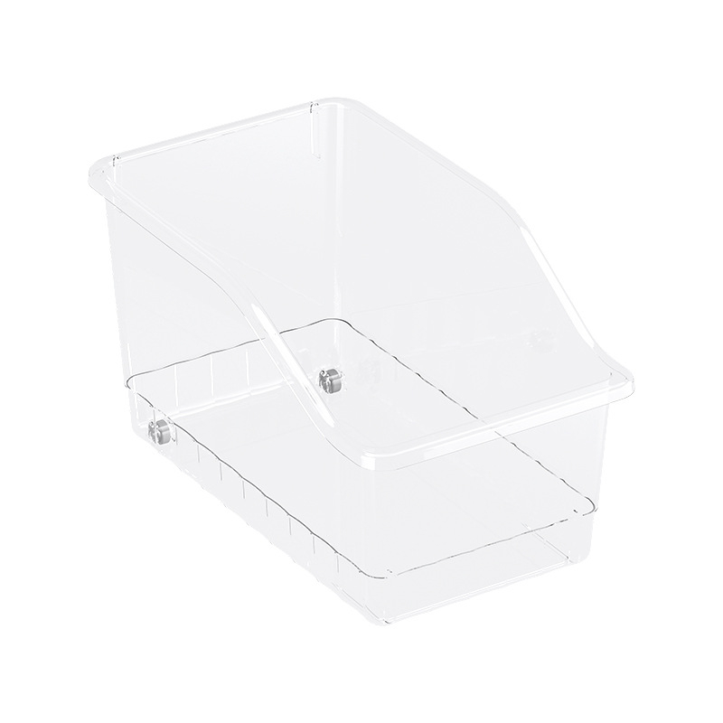 Διαφανές δοχείο αποθήκευσης ψυγείου σε τύπο συρταριού, από PP βαθμού τροφίμων, μεγάλης χωρητικότητας για λαχανικά, φρούτα και αυγά