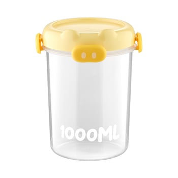 Κουζίνας σφραγιζόμενο δοχείο αποθήκευσης, τετράγωνο πλαστικό, ανθεκτικό στην υγρασία, τροφίμου ποιότητας, 800–1000 ml