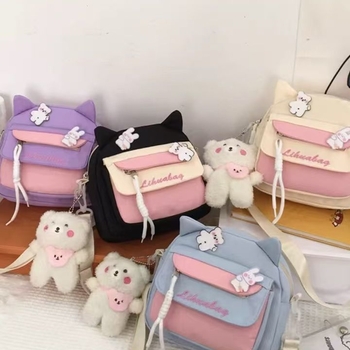 Djevojčicama namijenjena torba, novi stil, slatka mini ruksak i crossbody torba