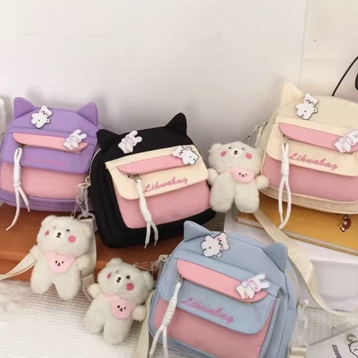 Djevojčicama namijenjena torba, novi stil, slatka mini ruksak i crossbody torba
