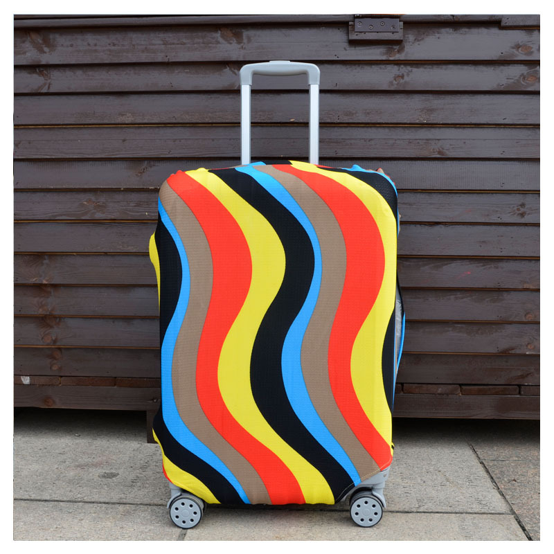 Zaštitna navlaka za prtljagu s elastičnim dizajnom srca – poliester, brend ODBIC, licencirana privatna oznaka, dodaci za prtljagu