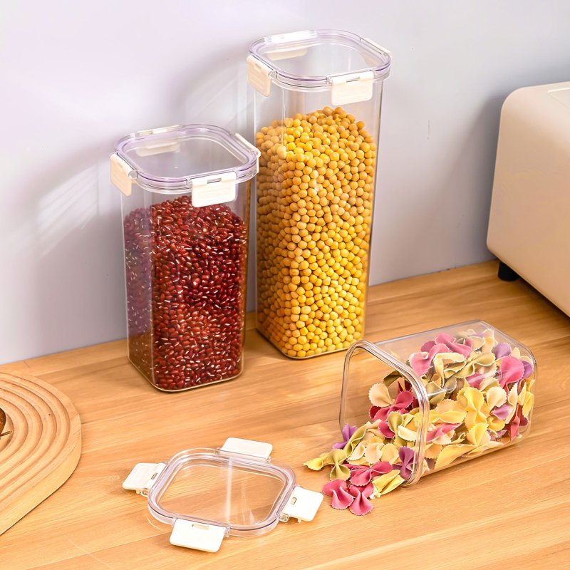 Πλαστικό ορθογώνιο κουτί συντήρησης τροφίμων, σφραγισμένο, 501–800 ml