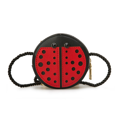 Mini dječja torbica preko ramena od PU kože, mala kapaciteta, slatki crtani motiv životinja (pčele, bubamara, puž)