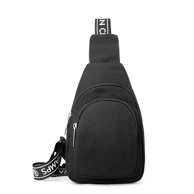 Dječja platnena crossbody torba, unisex, lagana, otporna na habanje, bez podstavke, jednofarbeni uzorak, proljeće 2024