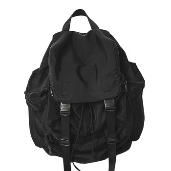 Torba s vrpcama u street stilu, funkcionalan dizajn, kapacitet 20–35 L, najlon materijal, prozračna i vodootporna, kompatibilna s 10-inčnim prijenosnim računalom, unisex putna torba, JUST A MAN