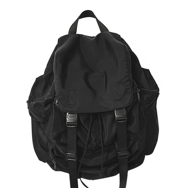 Torba s vrpcama u street stilu, funkcionalan dizajn, kapacitet 20–35 L, najlon materijal, prozračna i vodootporna, kompatibilna s 10-inčnim prijenosnim računalom, unisex putna torba, JUST A MAN