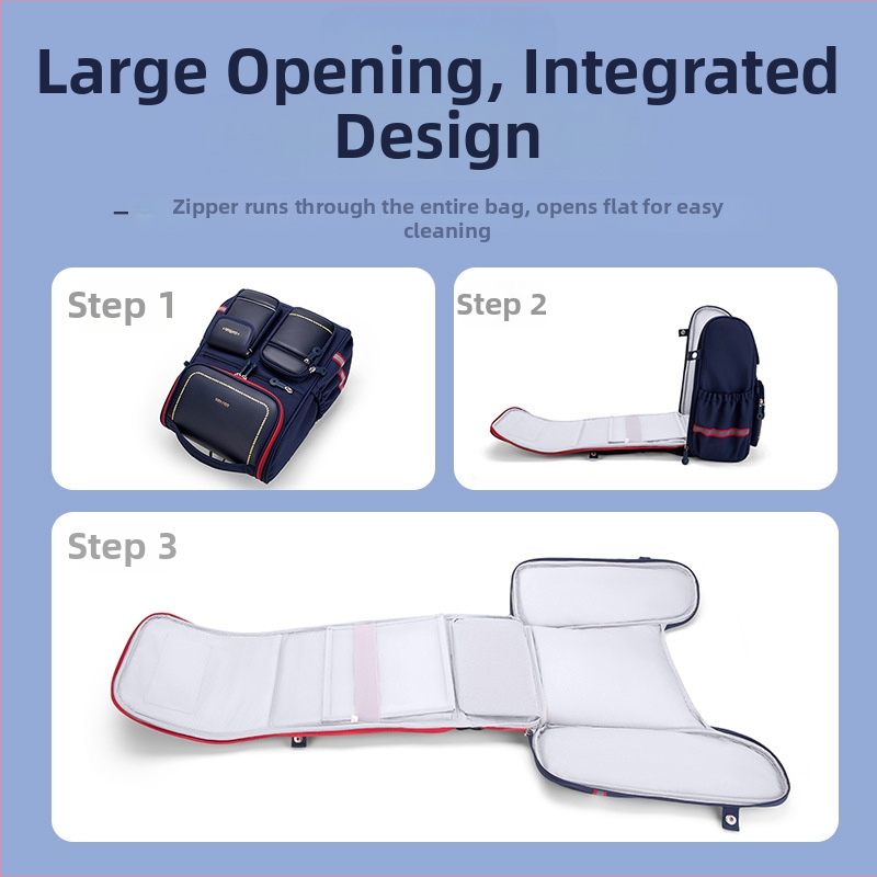 GOLF Ghiozdan școlar pentru copii - Capacitate mare, Rezistent la apă, Suport ergonomic pentru coloană, Compartimente multiple, Unisex