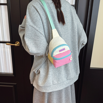 Unisex παιδικό crossbody τσαντάκι, υπερ-ελαφρύ από νάιλον, διαπνέον, επένδυση πολυεστέρα, κατάλληλο για νηπιαγωγείο