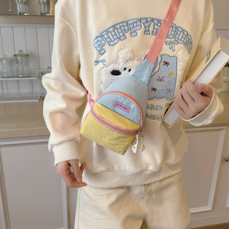 Unisex παιδικό crossbody τσαντάκι, υπερ-ελαφρύ από νάιλον, διαπνέον, επένδυση πολυεστέρα, κατάλληλο για νηπιαγωγείο