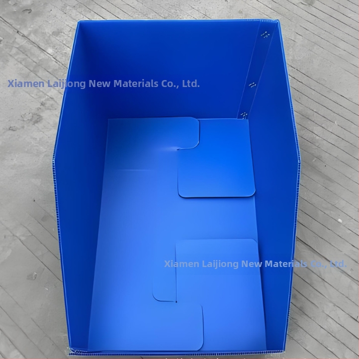 Cutie de depozitare din PP cu placă goală, design pliabil în unghi, impermeabilă și rezistentă la umezeală, 3 mm grosime a peretelui, turnare prin injecție, personalizabilă