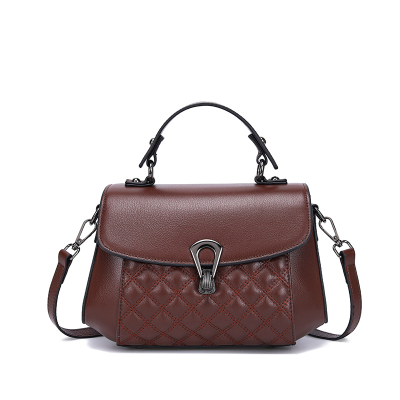 Kožna mala kvadratna torbica inspirirana Chanelom, srednje veličine, za rameno i crossbody