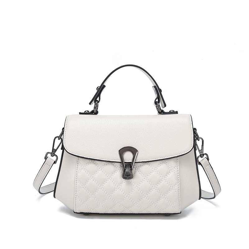 Kožna mala kvadratna torbica inspirirana Chanelom, srednje veličine, za rameno i crossbody