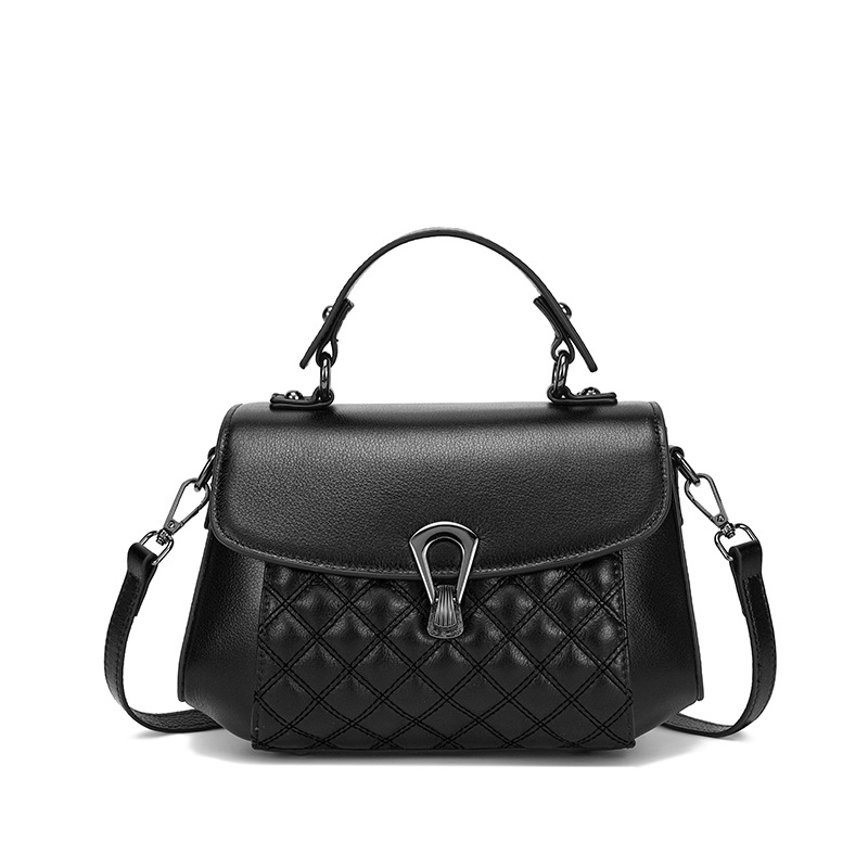 Kožna mala kvadratna torbica inspirirana Chanelom, srednje veličine, za rameno i crossbody