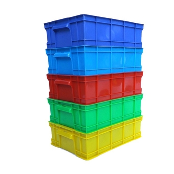 Cutie turnover din plastic HDPE cu capac, rezistentă la apă și coroziune, grosimea peretelui 1.5–2.0 mm, capacitate de încărcare 5–50