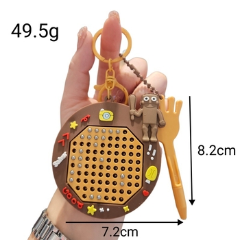 Kameng Breloc Caricatură, Placă Magnetică PVC cu Bilute pentru Desen, Ambalaj Individual