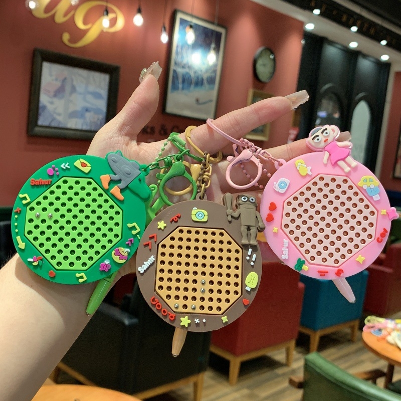 Kameng Breloc Caricatură, Placă Magnetică PVC cu Bilute pentru Desen, Ambalaj Individual