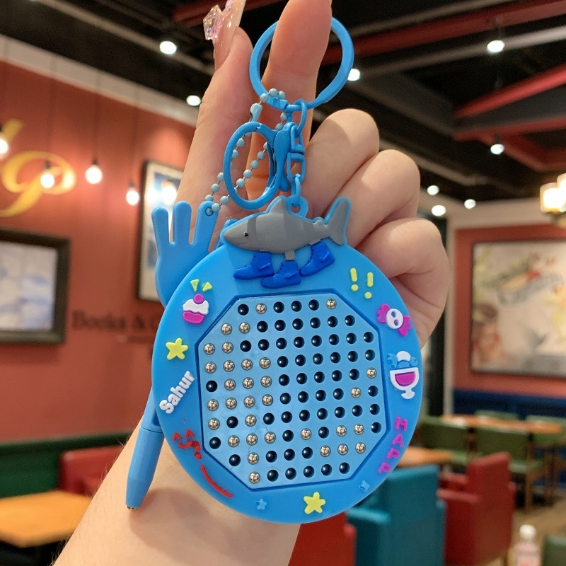 Kameng Breloc Caricatură, Placă Magnetică PVC cu Bilute pentru Desen, Ambalaj Individual