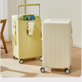 Putna torba s univerzalnim kotačićima, ABS+PC materijal, zatvarač, teleskopska ručka, običan kombinacijski zaključak