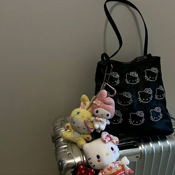 Tote torba od svile s naramenicom za žene — lagana, svakodnevna upotreba, uzorak slova, podstava od poliestera, moderan i cool stil