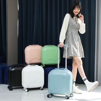 Valiză cabină cu husă tare ABS+PC, 36–55 L, 2.5 kg, roți universale, protecție anti-furt